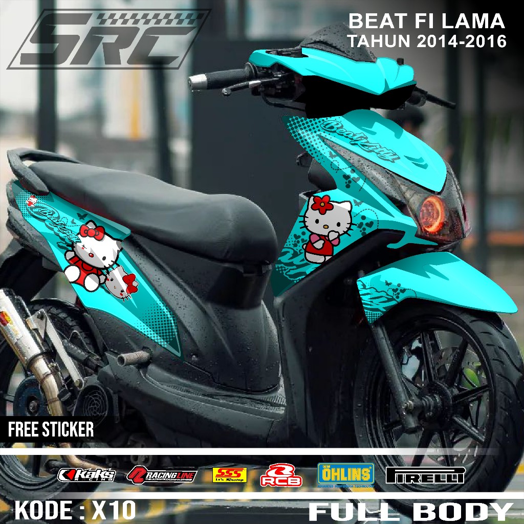 COD Decal Sticker Full Body Honda Beat fi Old Lama Tahun 2013 2014 2015 2016 Sticker Beat Fi Lama He