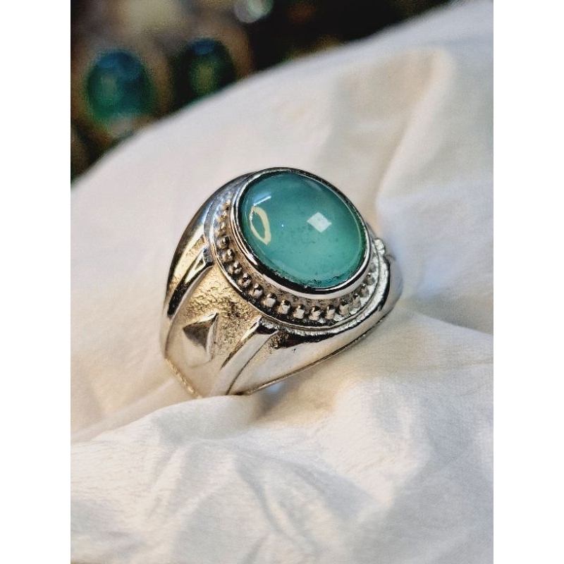 Cincin Batu Bacan Palamea Crystal Giwang◇Titanium