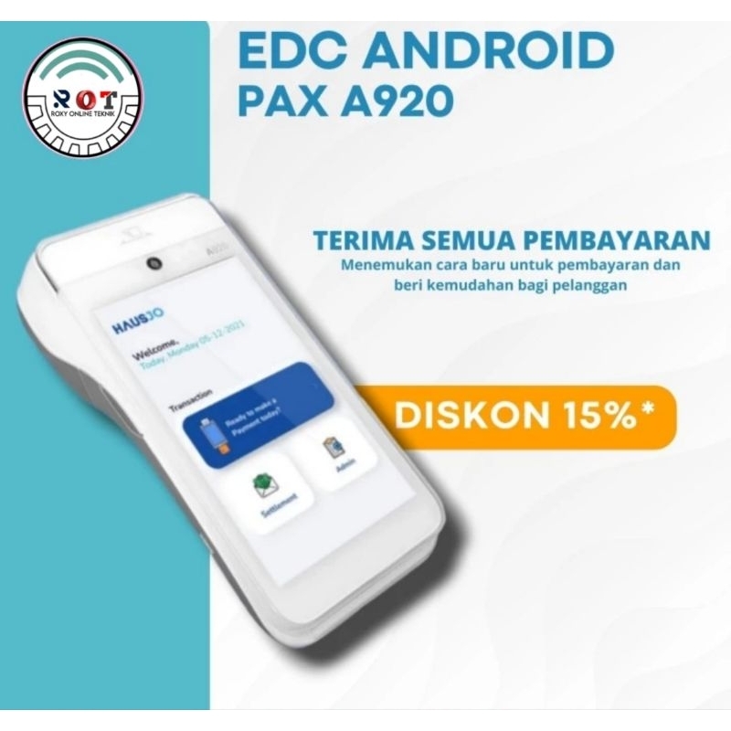 EDC ANDROID A920 EDC PAX SPBU A 920