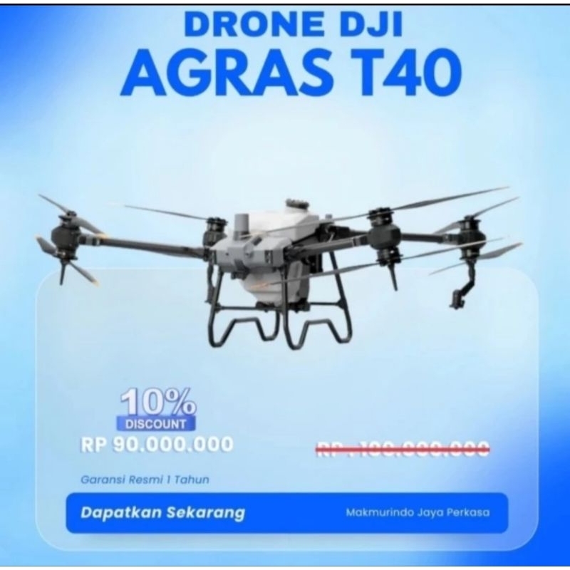 DJI Agras T40 standard combo Drone spraying pertanian pupuk pestisida