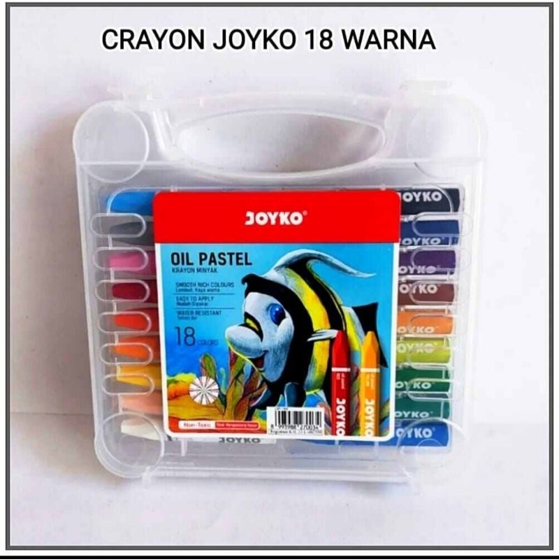 

Crayon Titi Joyko Warna 24 / 18 / 12 Crayon Murah