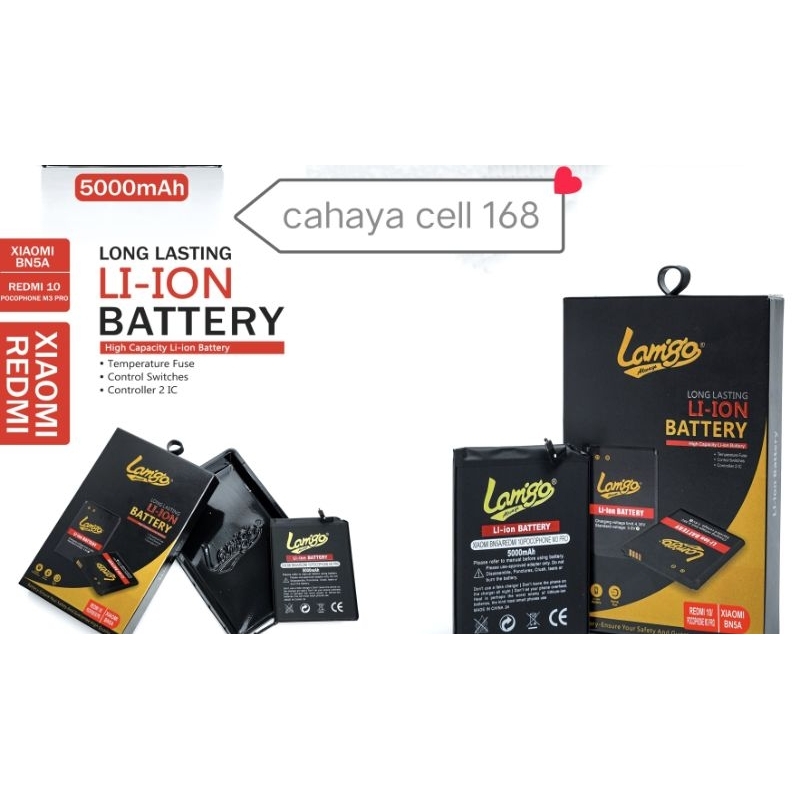 BATERAI LAMIGO BN 5A REDMI 10 pocophone M3pro double power dual ic