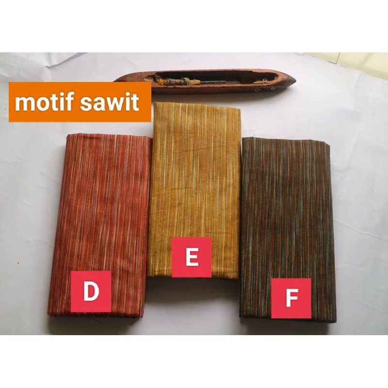 KAIN TENUN LURIK ATBM HUJAN GERIMIS MOTIF SAWIT