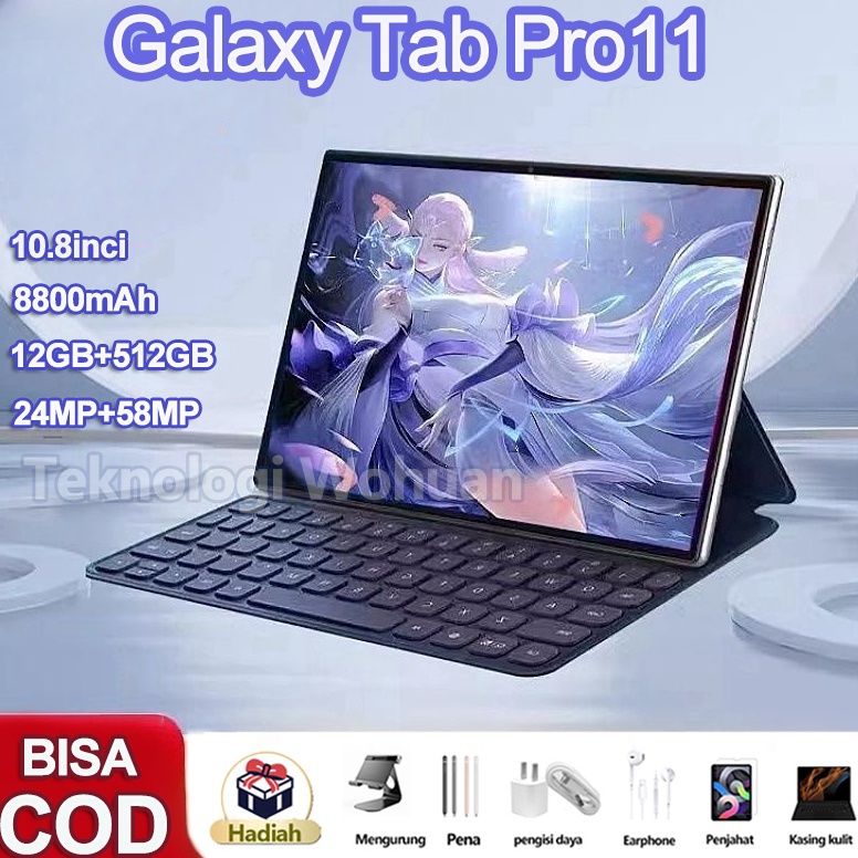 Diskon sekarang Ready Stock Tablet harga rendah baru 11 inci RAM12GB  ROM512GB Galaxy Tab Pro11 tabl