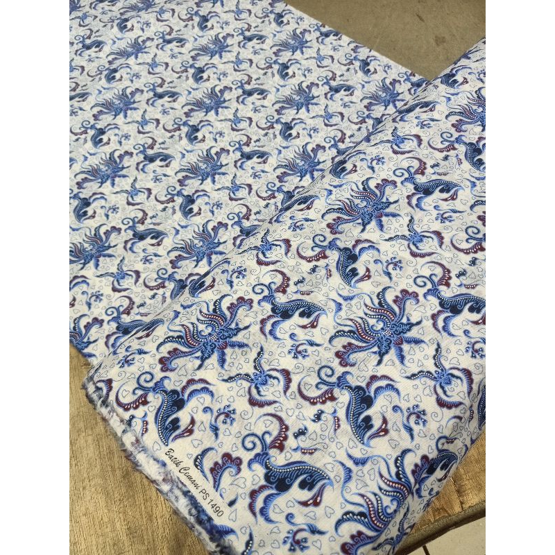 BAHAN BATIK KATUN HALUS BY CEMANI (PS 1490) // KAIN KATUN MOTIF BATIK CEMANI METERAN // BATIK KATUN 