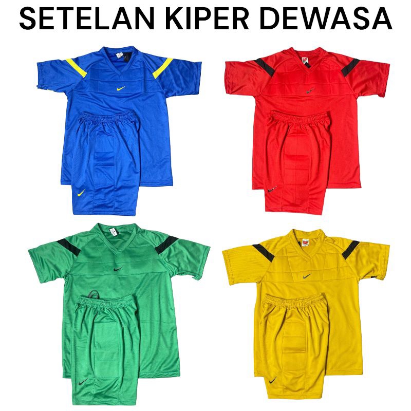 Setelan Kiper Dewas |Baju Kiper Bola Futsal |Kaos Kiper Pendek Dryfit| Jersey  Kiper dewasa Baju Kip