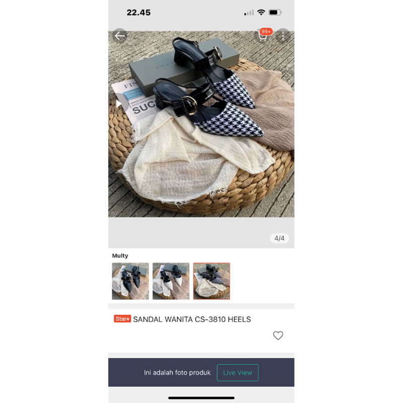 CK flat mules motif HS