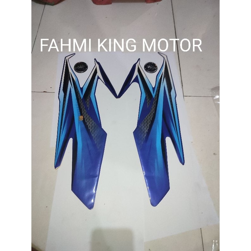 SEPASANG LIST STRIPING TANGKI RX KING SET EMBLEM GARPUTALA COPY ORIGINAL