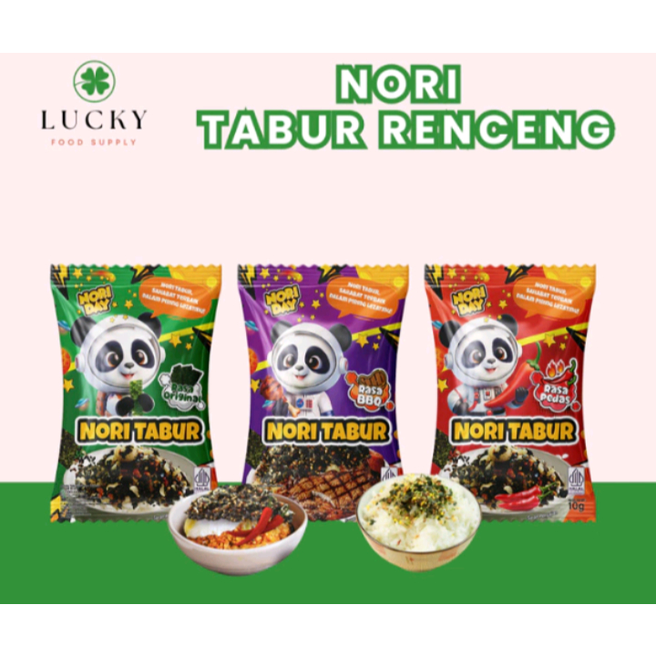 

nori tabur renceng isi 12 pcs x 5gr rasa bbq original pedas