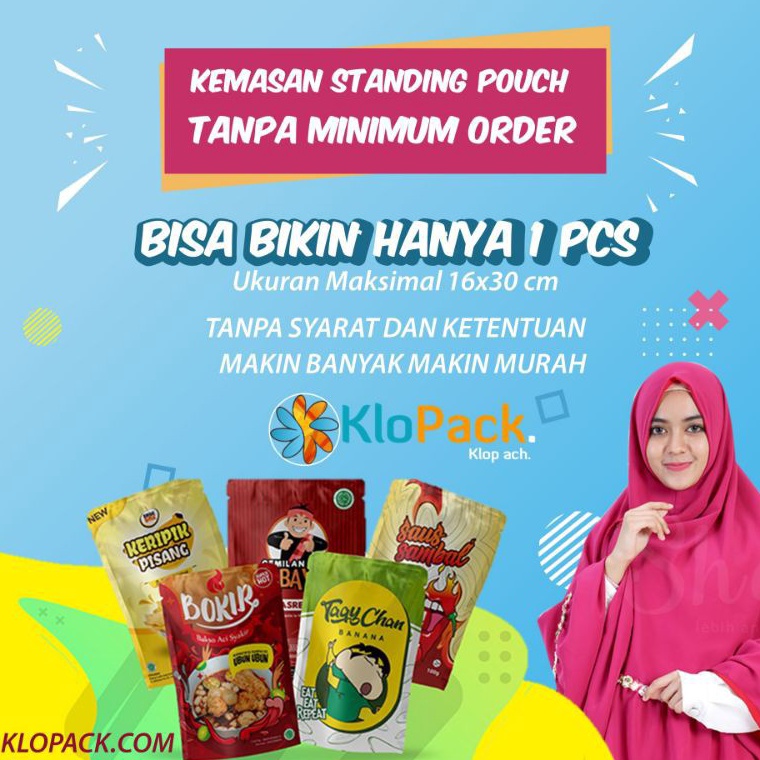 Koleksi Terbaru Cetak Kemasan Standing Pouch SATUAN