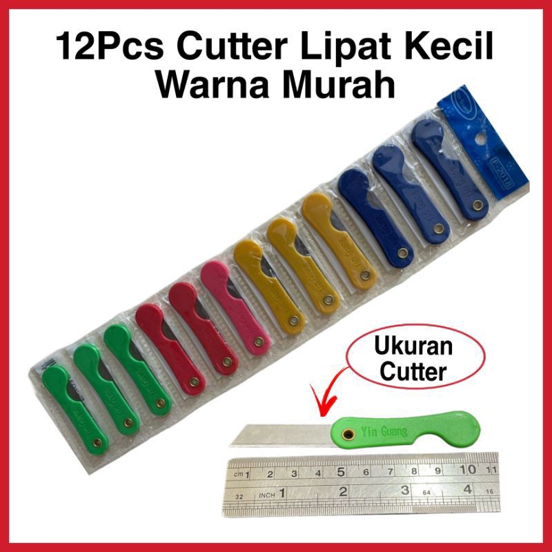 

Cutter lipat mini isi 12pcs