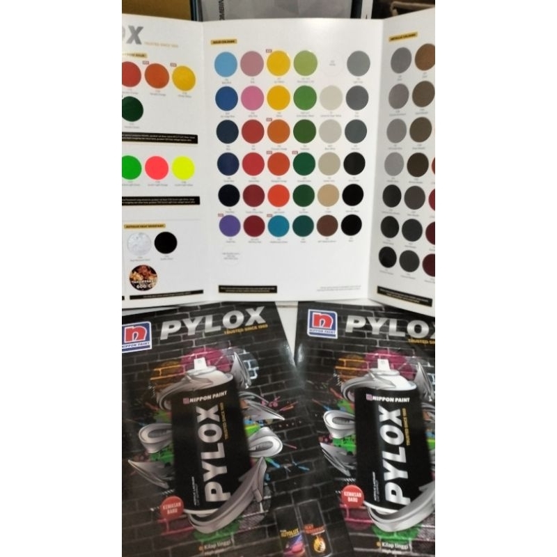 katalog cat Pylox,buku warna cat pylox