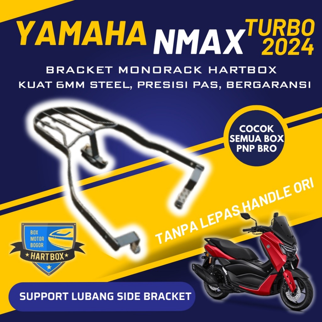 Bracket Monorack YAMAHA NMAX TURBO 2024 | Breket Motor YAMAHA NMAX TURBO | Behel Motor NMAX | Braket