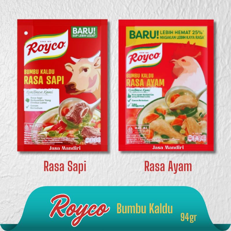 

Royco Bumbu Kaldu Rasa Ayam & Sapi 94gr