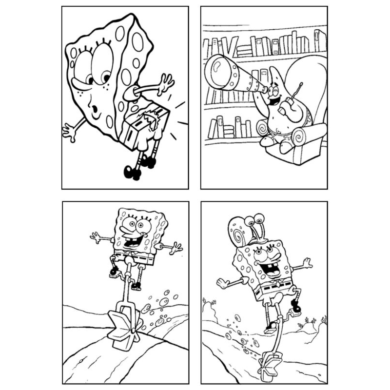

20 Halaman Mewarnai anak karakter Spongebob