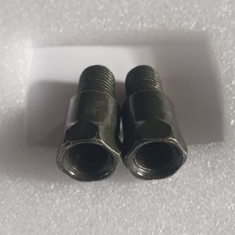 per 1pcs/sambungan spion 14-14/ drat atas 14 kanan, drat bawah 14 kanan