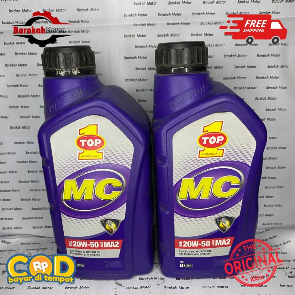 TOP 1 OLI MOTOR SMO MC 20W-50 1 LITER ISI 2