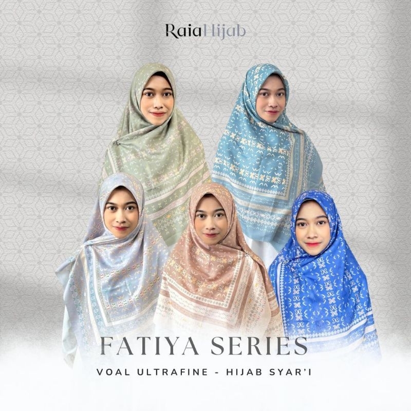 Raia Hijab - Hijab Syari motif premium voal ultrafine , Fatiya series