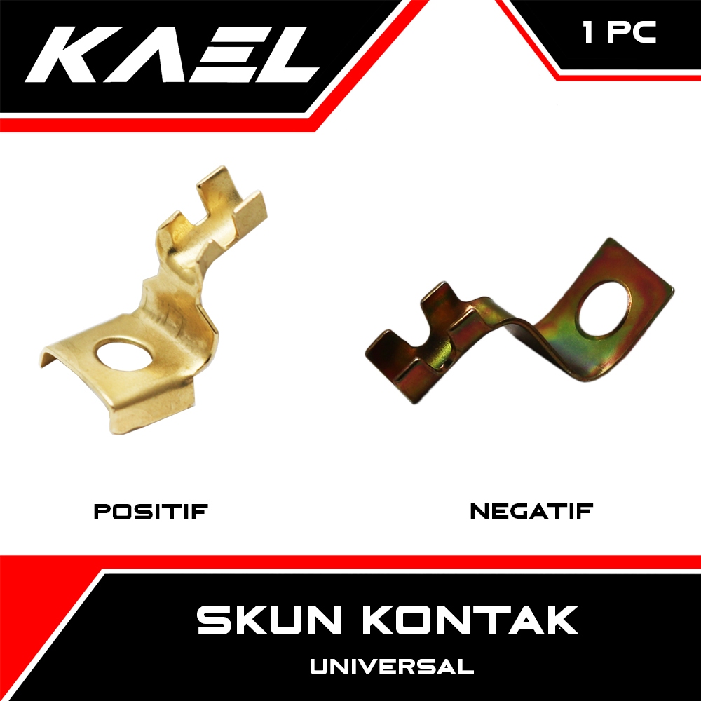 Skun Model Kotak Negatif Positif Universal Untuk Semua Jenis Motor Keperluan Sekun Accu Socket Stand