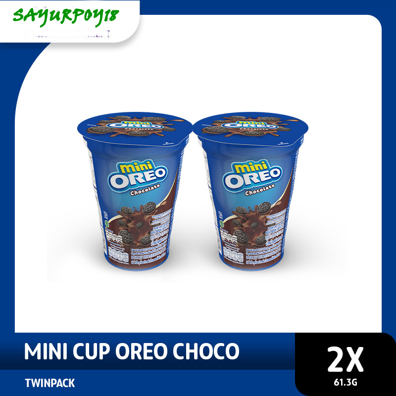 

Oreo Mini Biskuit Cup Krim Cokelat 61.3 gr - Twinpack