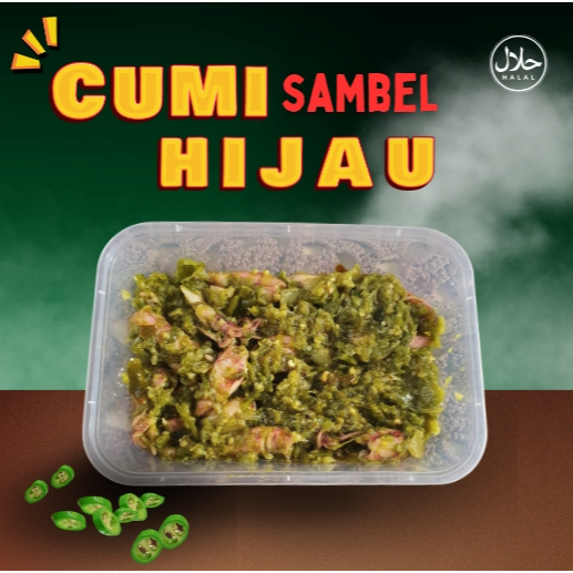 

Sambel Mak Yul - CUMI CABE IJO 500 gr (ISI BANYAK SEDIKIT MINYAK)