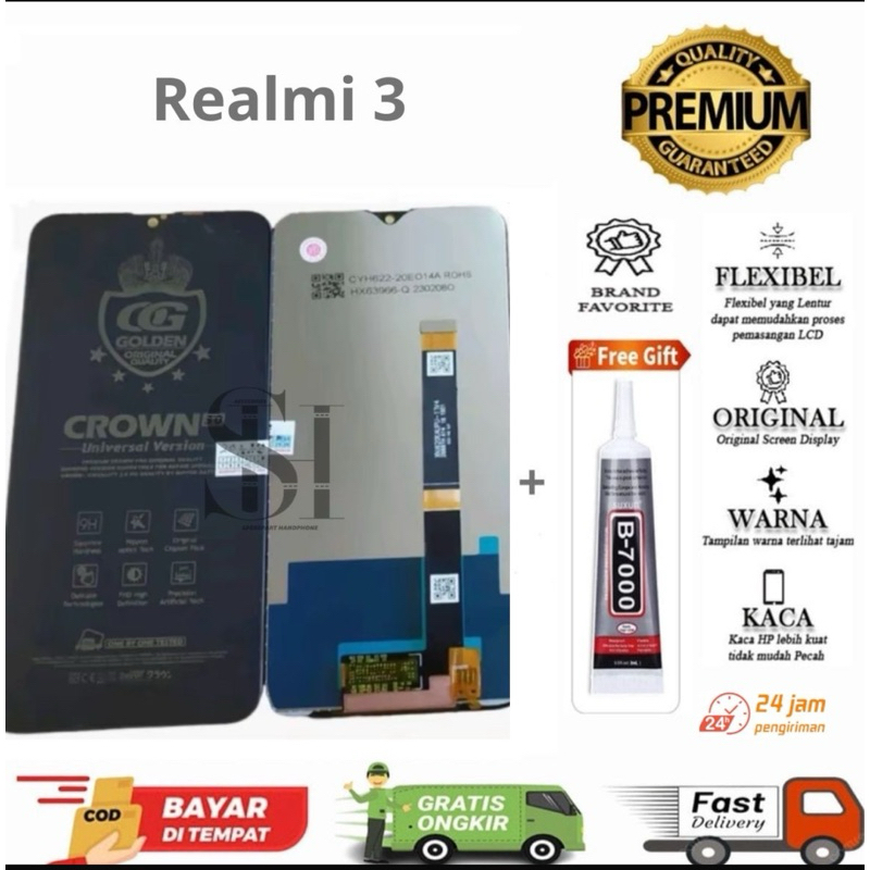LCD TOUCHSCREEN REALME 3 FULLSET ORIGINAL