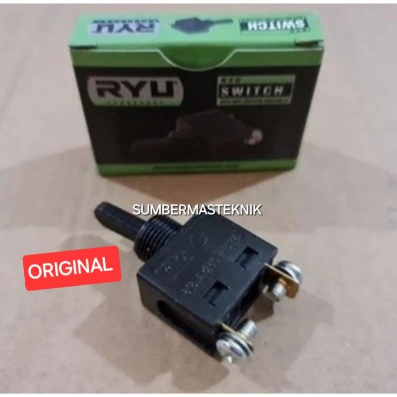 SWITCH MESIN GERINDA TANGAN 4" RYU RSG100-3 ORIGINAL SAKLAR RYU RSG 100-3 ORIGINAL