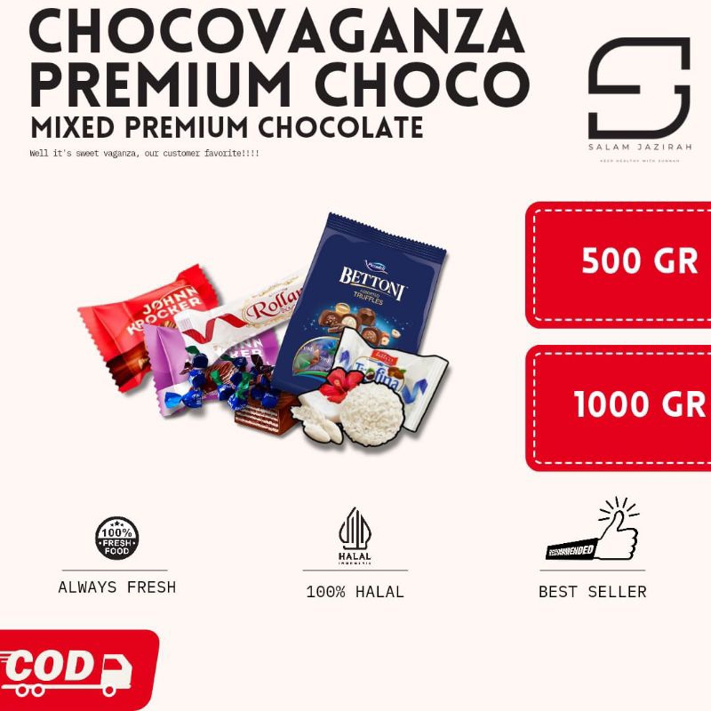 

ChocoVaganza Chocolate Premium Mix || Coklat Viral || Coklat Best Seller || Original || Coklat Premium