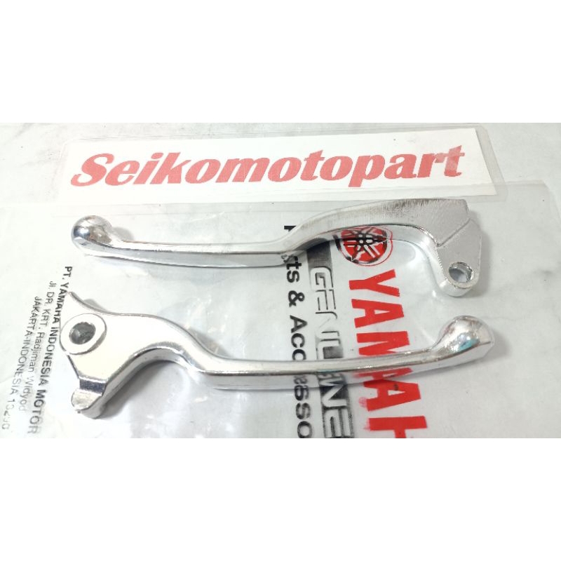Handle Handle Set Kiri Kanan Kopling Dan Rem Cakram Motor YAMAHA JUPITER MX 135 OLD (Silver)
