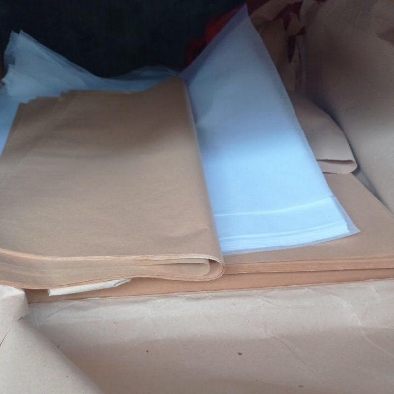 kertas layangan ( kertas aja) litto/tisu warna coklat, 1000 lembar