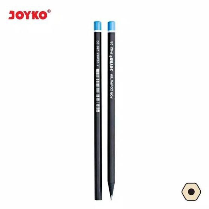 

Pensil 2B joyko harga satuan per 1pcs black wood/kayu hitam