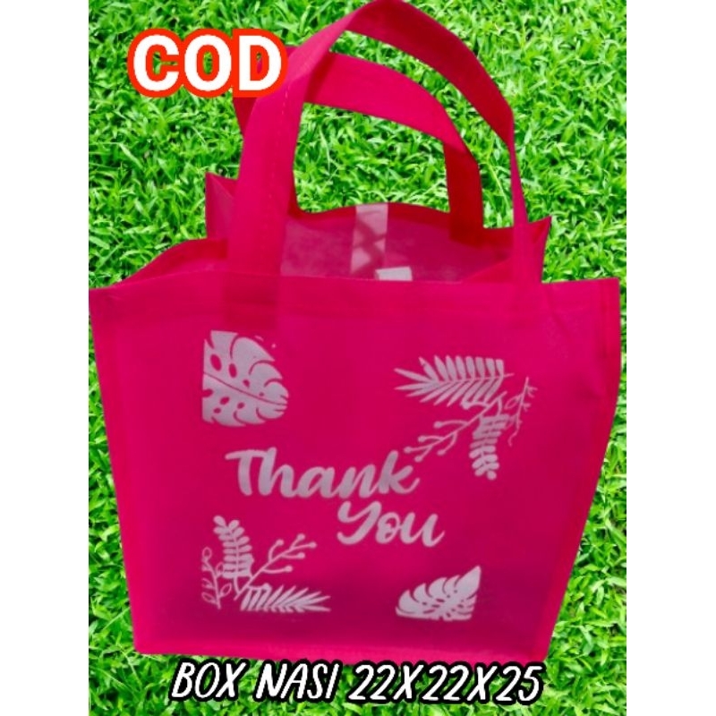 

tas box nasi ukuran 22x22x25