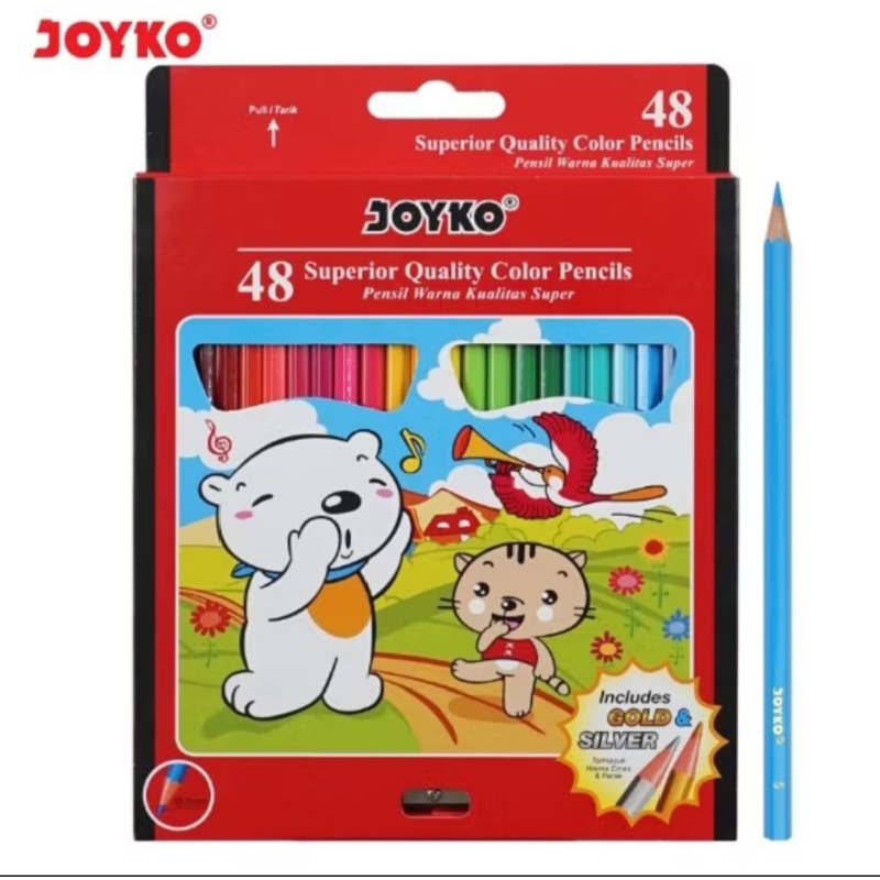 

Pensil warna Joyko 48 Warna Cp-48PB ( 1 set )