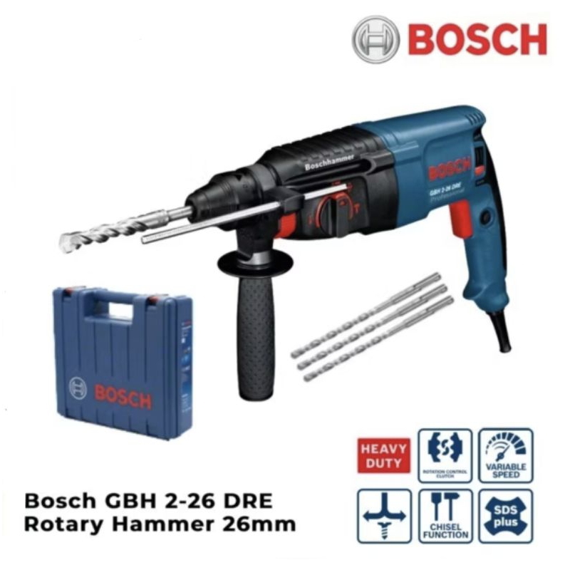 Bosch GBH 2 26 DRE Rotary Hammer Bosch Bor Beton 3 Fungsi Hammer Drill