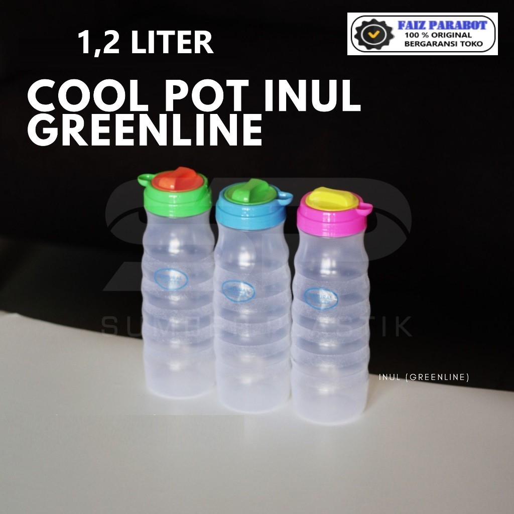 BOTOL MINUM / BOTOL AIR DINGIN/BOTOL KULKAS / COOL POT NATURAL 1.2 LITER