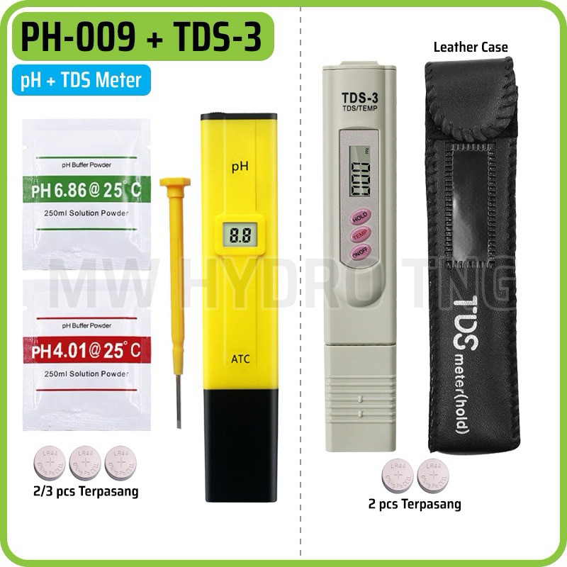 PH Meter dan TDS Meter terkalibrasi