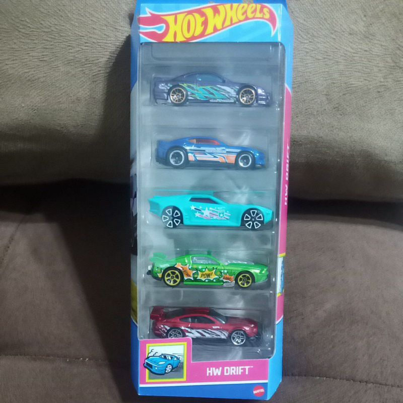 hw drift hotwheels gift pack nissan silvia (s15)/custom 18 ford mustang gt/17 camaro zl1/bullet proo