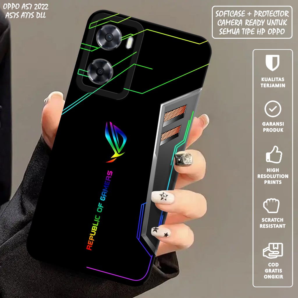CASE OPPO A57 A57S A77S - Casing Hp Oppo A57 A57S A77S - Softcase Oppo A57 A57S A77S Motif (ROG) Cas