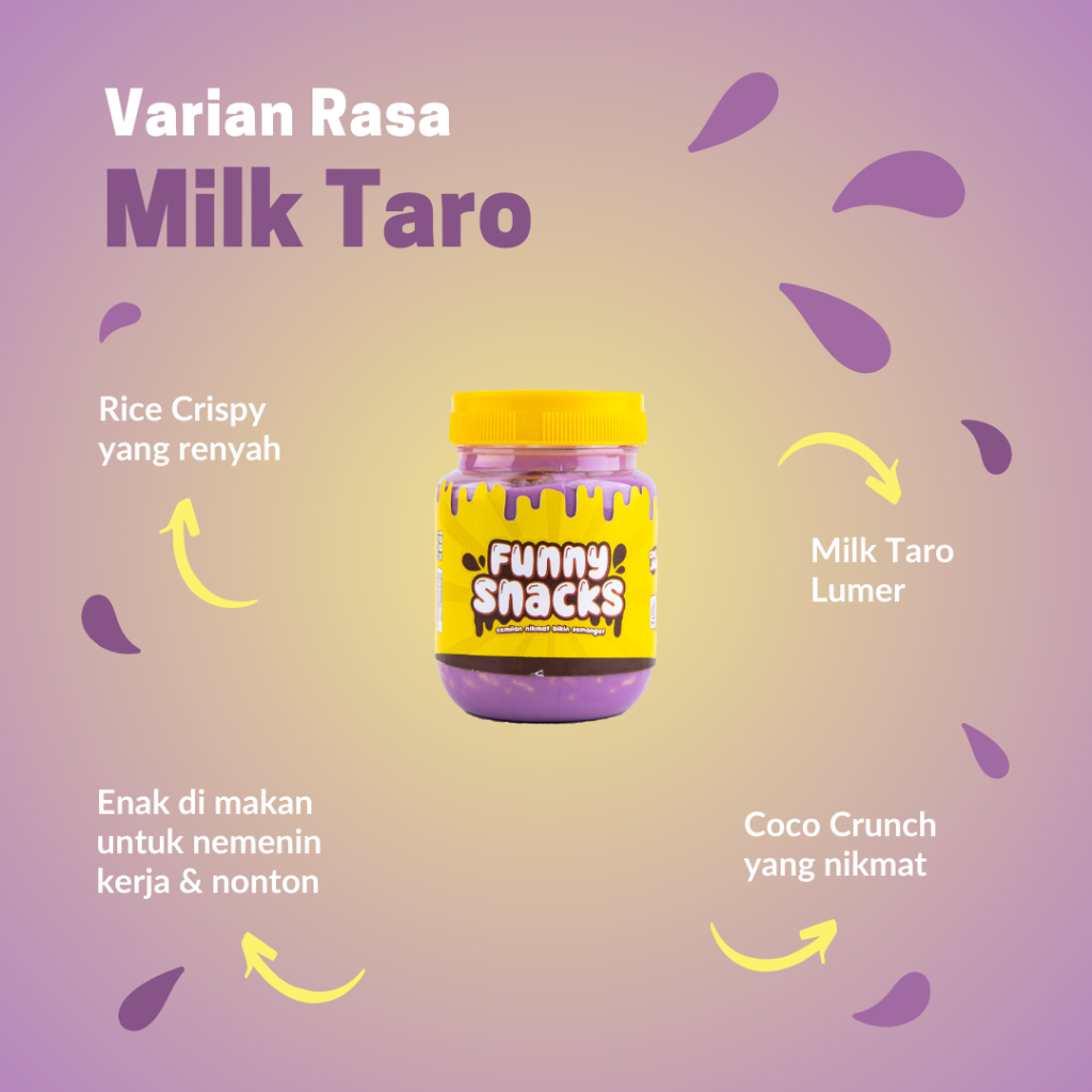 

Taro Lumer - Funny Snack - Choco Jar - Choco Crunchy - Cemilan Manis - Travel Size