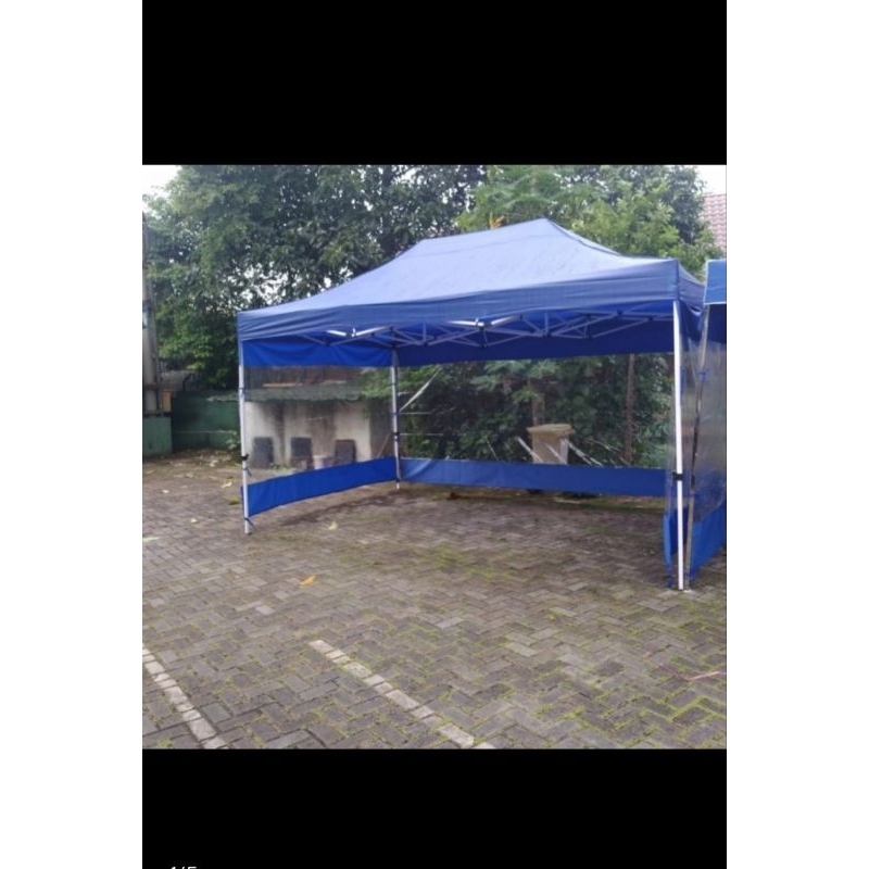 TENDA LIPAT UK 2X3 PREMIUM BESI 1.5 mm + DINDING