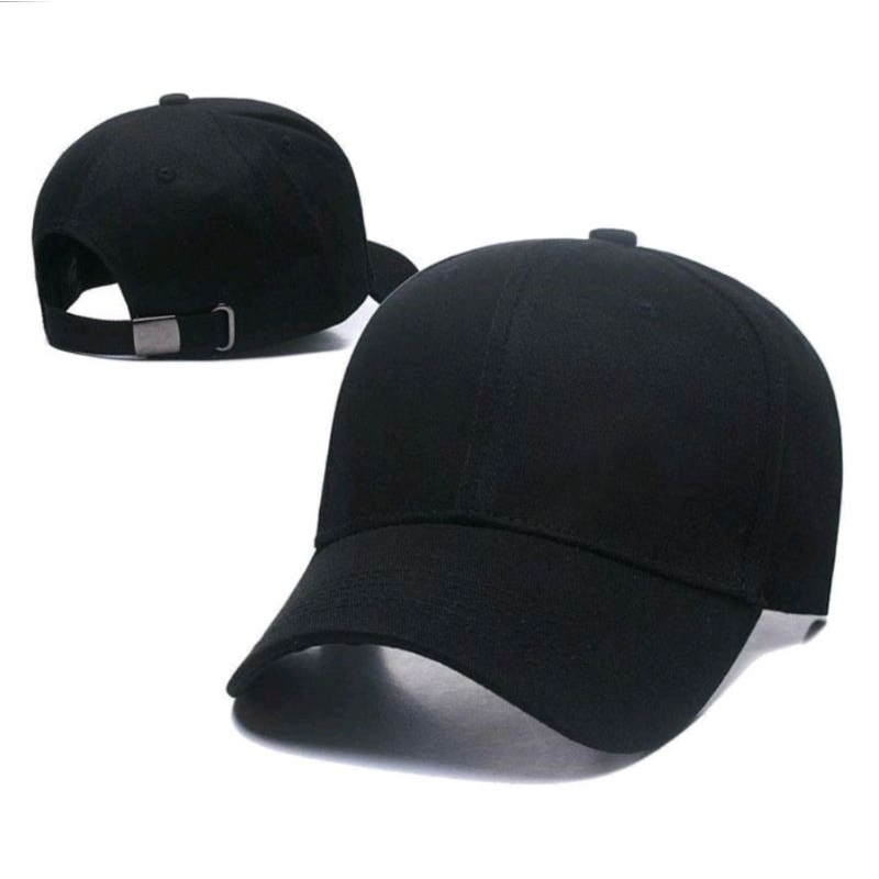 Topi polos pria wanita topi baseball clip besi