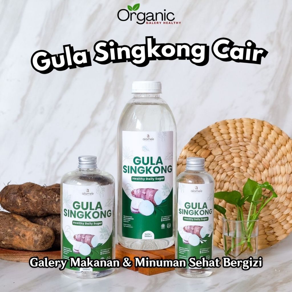 

Gula Singkong Organik Cair Rendah Kalori Diet Sweetener Fructose Gluten Free Tanpa Pemanis Buatan Non MSG Manis Natural Atasi Diabetes