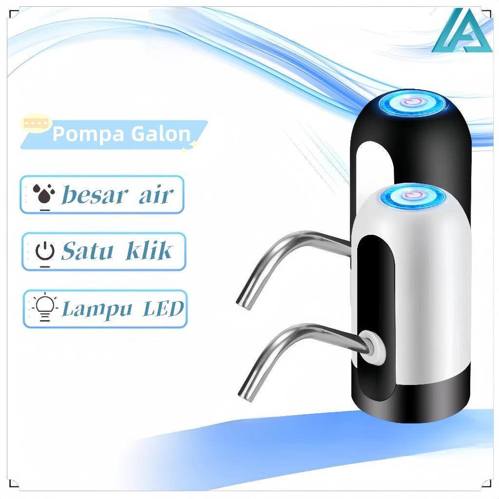 Pompa Galon Elektrik Air Minum Baterai Recharge Dispenser Steele