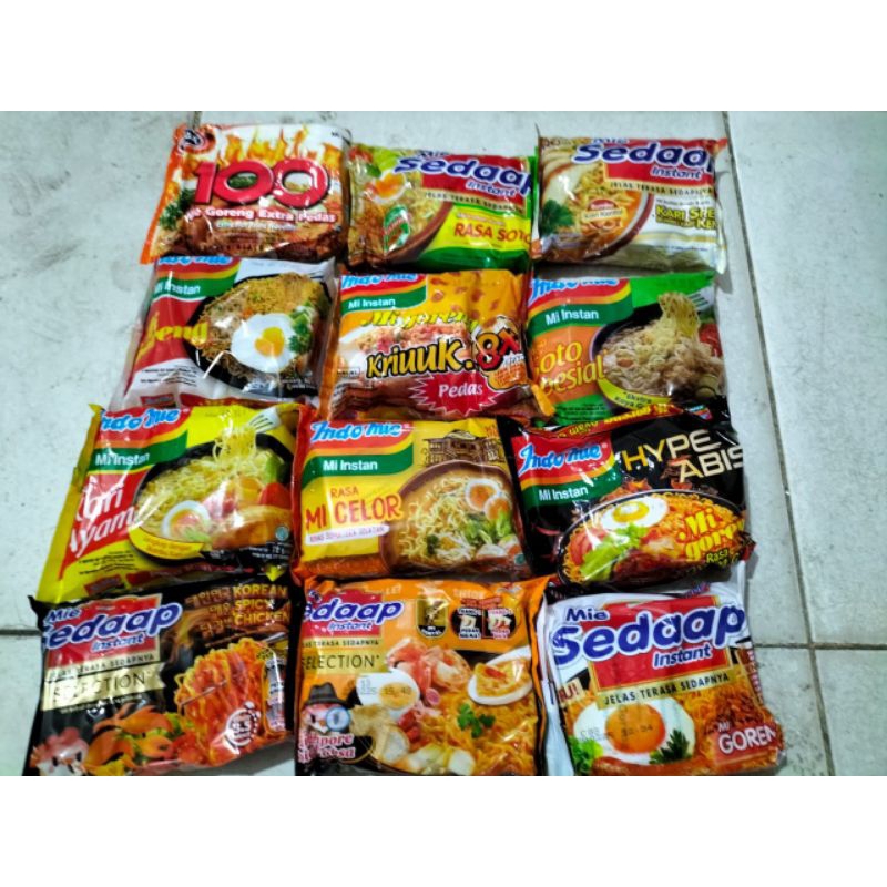 

Mie Instan Campur/Mix Boleh Request Bisa Di Mix 1 Dus