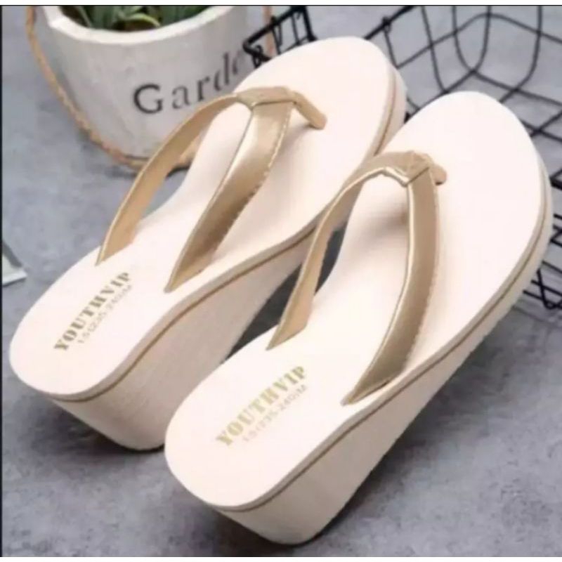 SANDAL WEDGES AUREL SANDAL JEPIT CEWEK WEDGES SANDAL TERBARU
