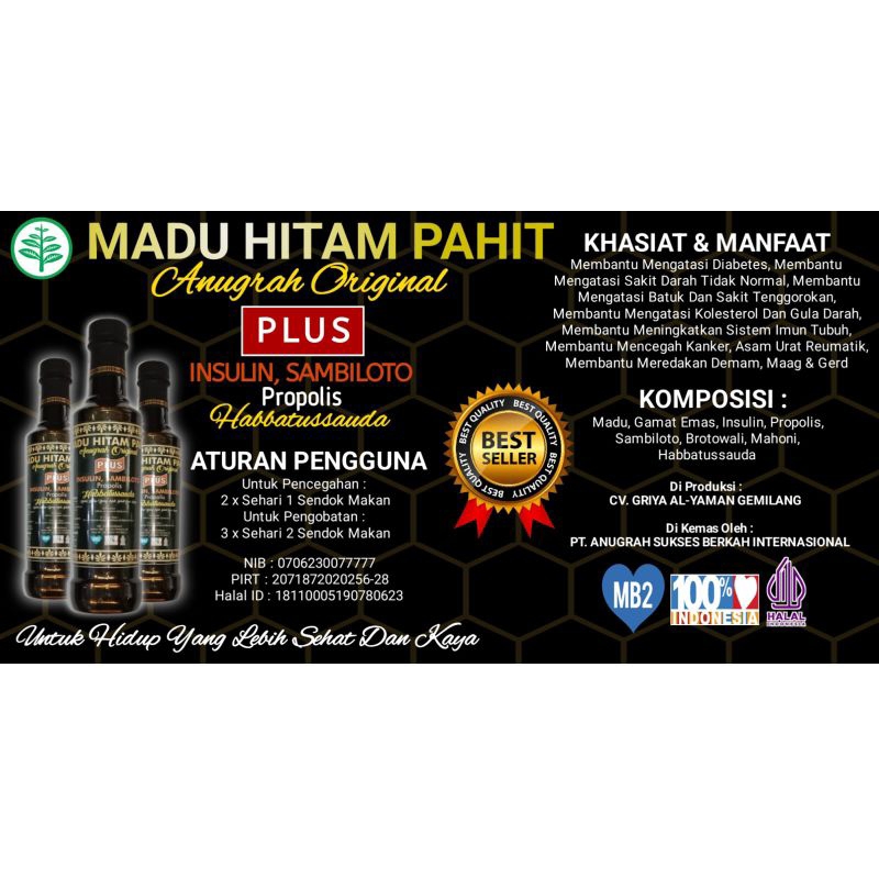 

MADU HITAM PAHIT ANUGRAH