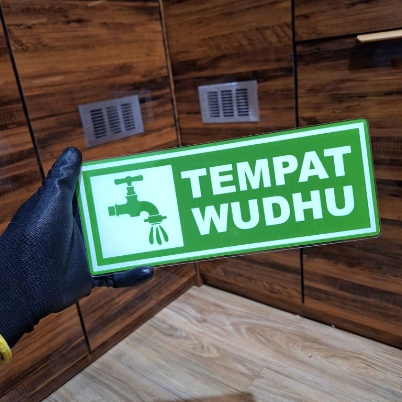 

akrilik tempat wudhu ukuran 10 x 25