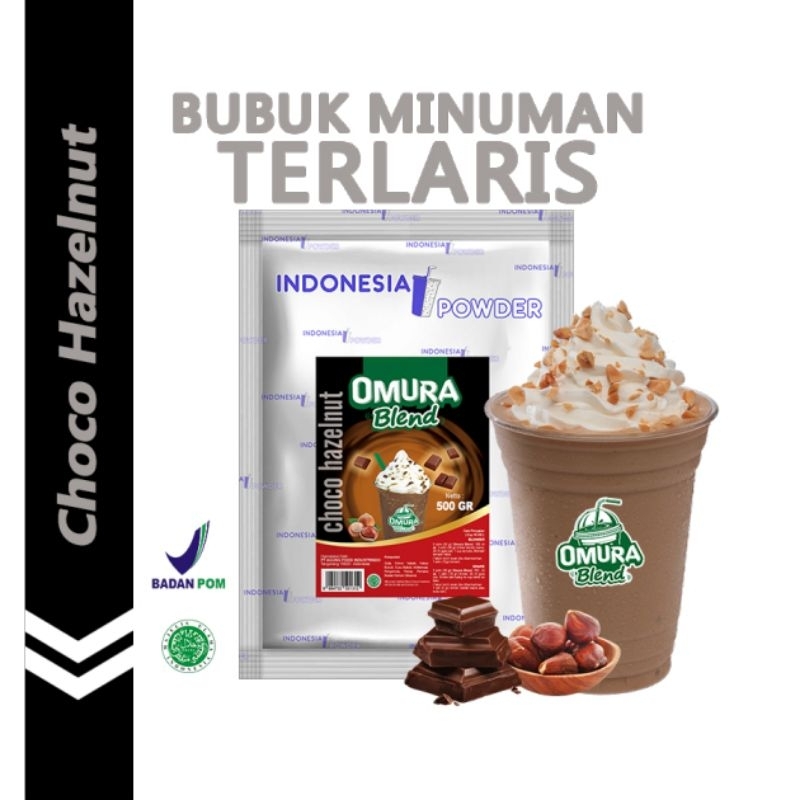 

Bubuk Premium/ Omura Blend Bubuk Minuman Rasa Choco Hazelnut 500 gr / Indonesia Powder / Bubuk Minuman /Bubuk Minuman Boba