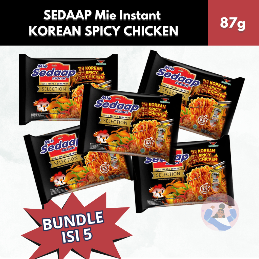 

ISI 5 | SEDAAP Mie Instant KOREAN SPICY CHICKEN 87g