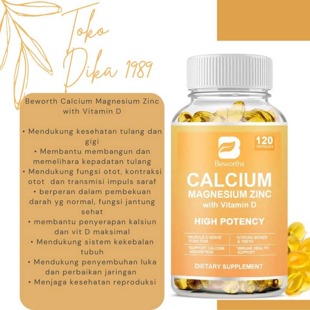 BEWORTHS CALCIUM MAGNESIUM ZINC WITH VITAMIN D ORIGINAL